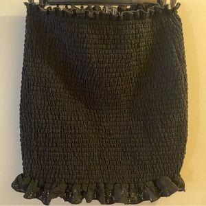 Forever 21 Ruffled Textured Bodycon Mini Skirt size M